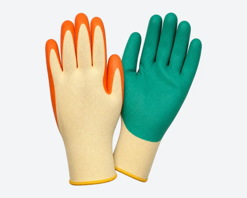 Latex-Coated Textile Gloves