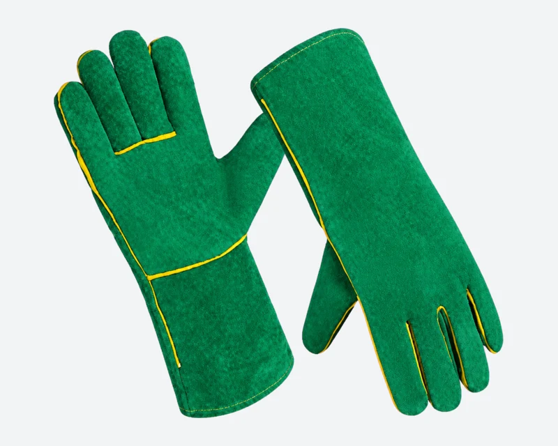 Green Buffalo-Split Gauntlets