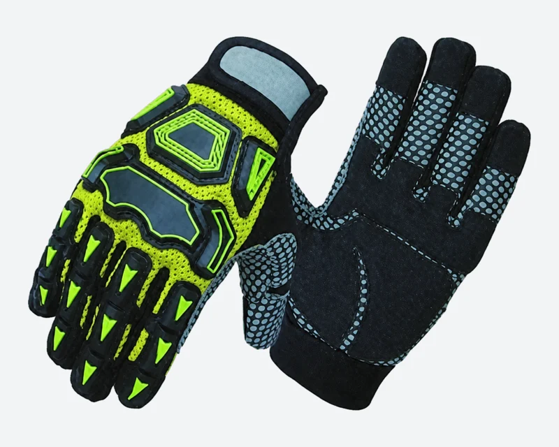Dotted-Finger Amara-Palm Mechanic Gloves