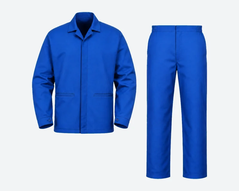 Blue Two-Pocket Workwear Set