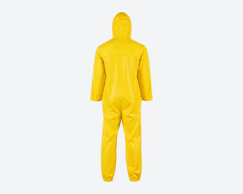 Yellow Hooded Rain-Suit Design
