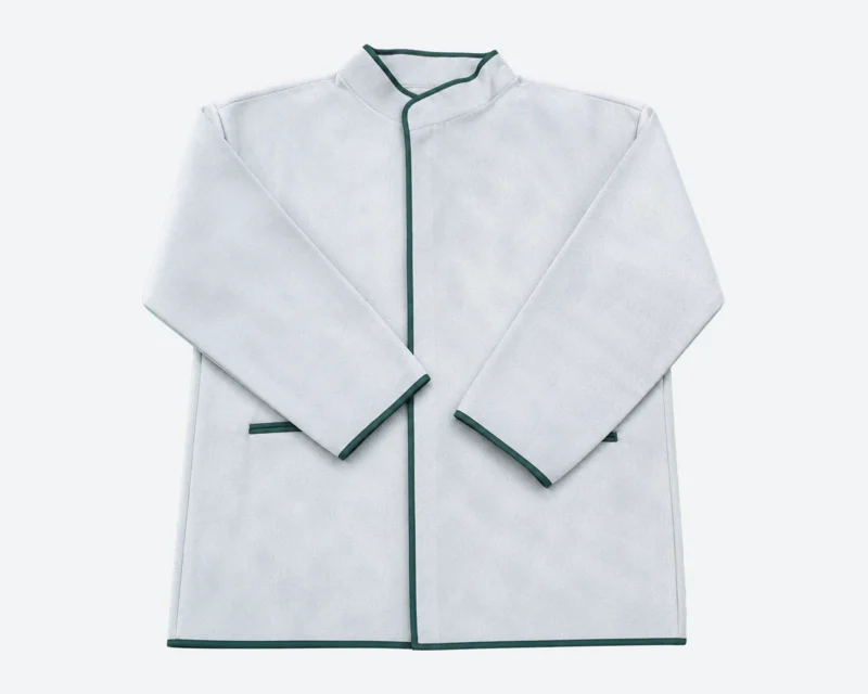 Pale Teal-Trim Welding Jacket