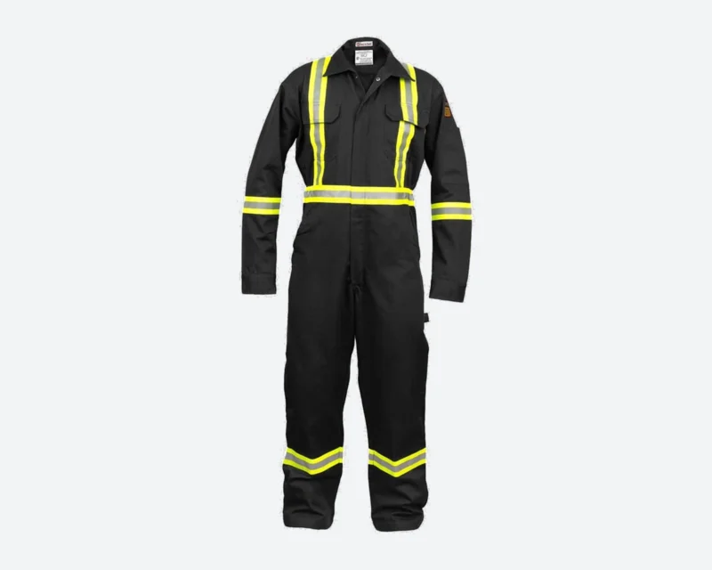 Black Tape-Detail Industrial Coverall