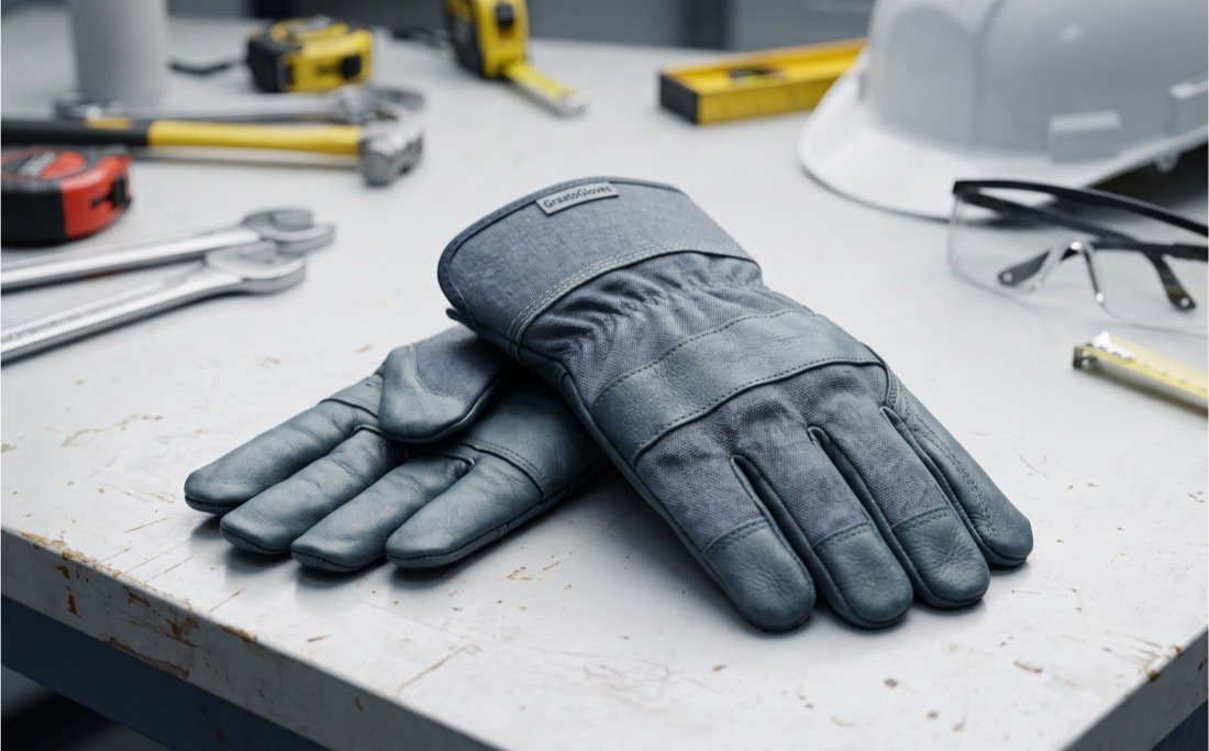 Work gloves for construction and industrial use