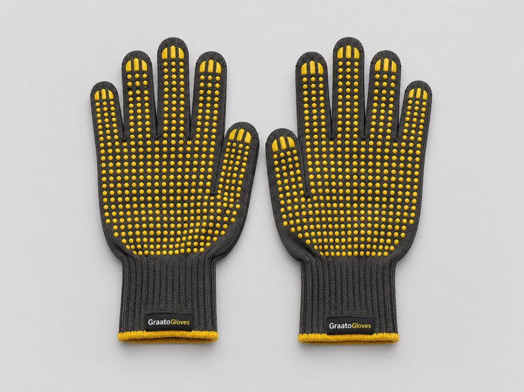 Dotted grip gloves for enhanced control